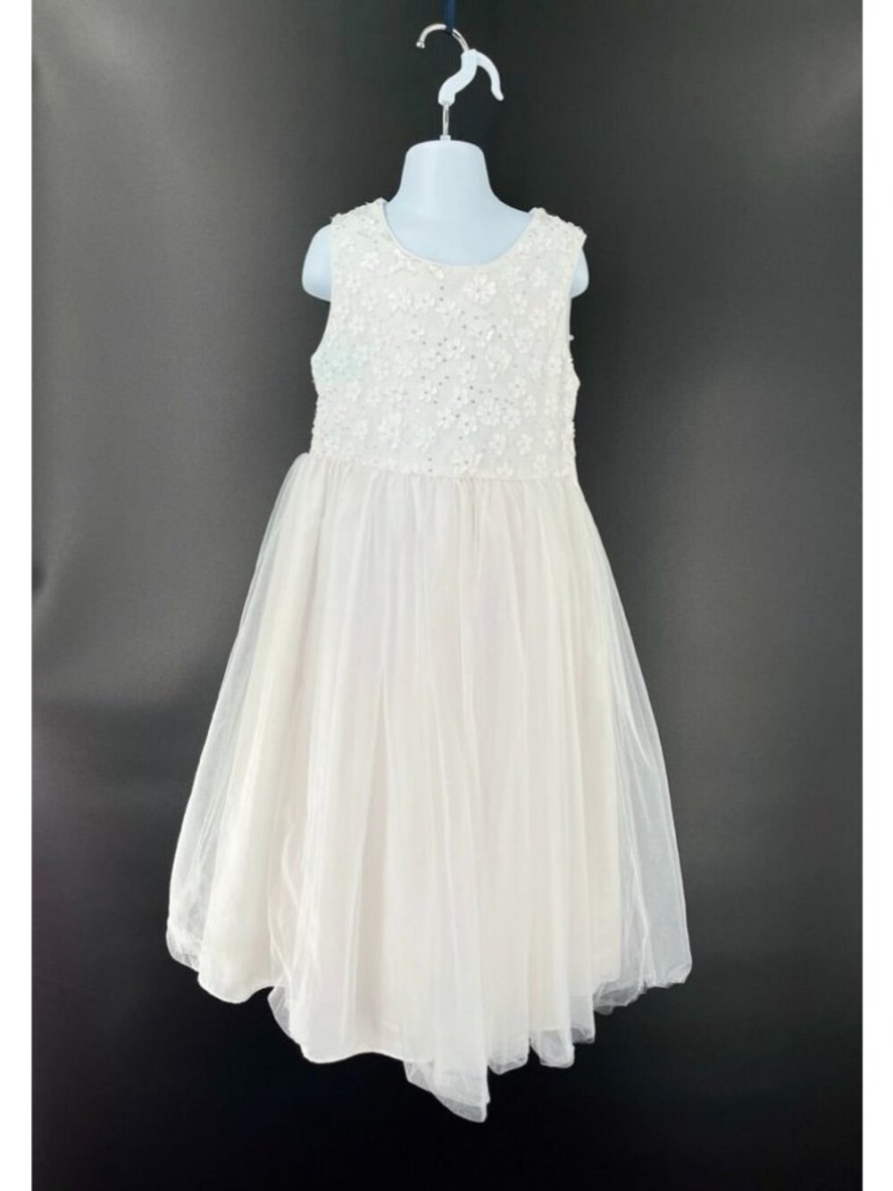 Bella by Marmellata Girls Wedding Party Dress White Size 7